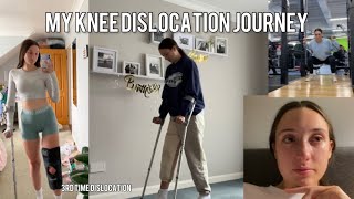 My knee dislocation journey  3rd time dislocation [upl. by Tedd]