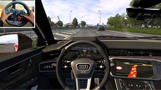 Audi A6 2020  Steering wheel gameplay G29 Setup  Euro Truck Simulator 2 [upl. by Boyd]