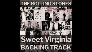 The Rolling Stones  Sweet Virginia Guitar Backing Track [upl. by Gilcrest]