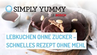 😋😍 Einfach und Schnell Lebkuchen ohne Zucker und Mehl backen  SIMPLY YUMMY Rezepte [upl. by Nolur758]