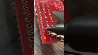 Soldering Pin Headers diy arduino [upl. by Assirahs]