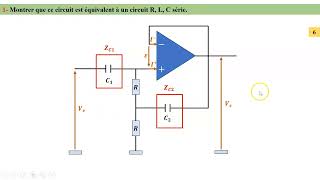 exercice Amplificateur Opérationnel circuit RLC [upl. by Roshelle162]