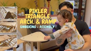 Pikler Triangle amp Arch Assembly and Review with Dad  WoodAndHearts  Montessori Toys [upl. by Sherie738]