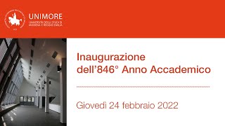 Inaugurazione 846° Anno Accademico Unimore  AA 20212022 [upl. by Brana1]