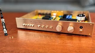 FM Acoustics FM255 preamplifier clone first look  all that GOLD [upl. by Eide507]