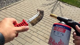 🔥 Remove Oil Stains from Concrete Pavers with a Propane Torch  Fast amp Easy Method [upl. by Iadrahs]