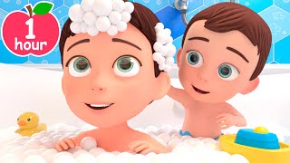 Bath Song  Wash Your Face  Newborn Baby Songs amp Nursery Rhymes [upl. by Hsan]