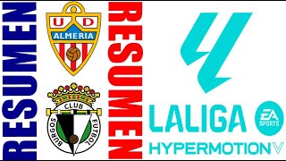 UD Almería vs Burgos CF 20 Resumen  La Liga 2  20242025 [upl. by Edeline]