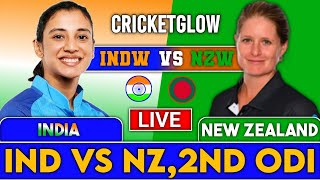 Live  INDW Vs NZW 2nd T2O AHMEDABAD  Live Scores amp Commentary  India W Vs New Zealand W [upl. by Htenay]