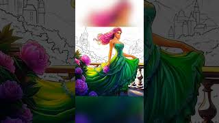 Fantasy colouring sahers creations coloring art [upl. by Navannod]