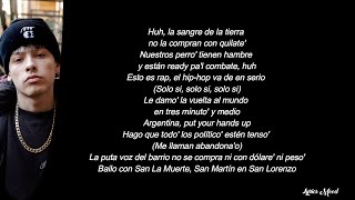 TRUENO Nathy Peluso  ARGENTINA LETRA [upl. by Attener]