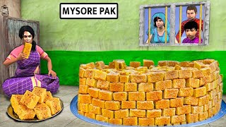 Mysore Pak Bahu Ki Recipe Cooking Indian Famous Sweet Hindi Kahaniya Hindi Stories New Moral Stories [upl. by Kirt]