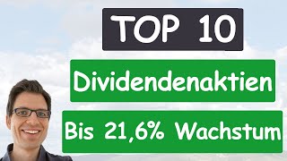 Die 10 besten Dividendenaktien USA hohes amp stabiles Dividendenwachstum  jetzt günstig kaufen [upl. by Darreg357]