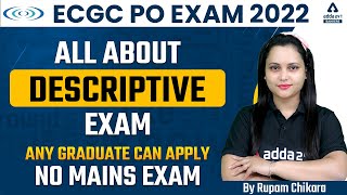 ECGC PO 2022  All About Descriptive Paper  Any Graduate Can Apply  by Rupam Chikara [upl. by Magen]