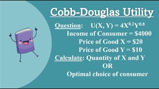 Calculating Optimal Choice with CobbDouglas Utility Function StepbyStep Guide [upl. by Aivataj919]