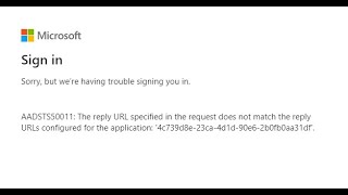 How to fix the reply URL mismatch error in Entra ID  Microsoft Identity Platform [upl. by Gesner698]