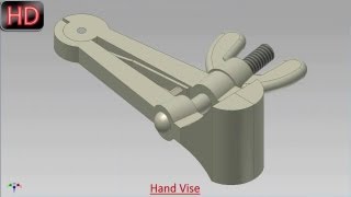 Hand Vise Video Tutorial Autodesk Inventor [upl. by Assenaj]