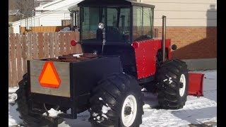 Homemade Tractor Plowing After Another Snow Storm Part II [upl. by Groscr]