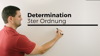 Determinanten 3ter Ordnung Cramersche Regel 3x3Matrix LGS lösen Regel von Sarrus  Daniel Jung [upl. by Birchard]