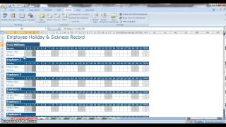 Employee Annual Leave amp Sickness Tracker [upl. by Calen]