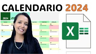 CREA UN CALENDARIO DE ACTIVIDADES 2024 SUPER FACIL Y RÁPIDO EN EXCEL Y SIN FORMULAS [upl. by Wooldridge210]