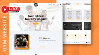 🔴 Coding Challenge  Complete Responsive Gym Website with ReactJS and Tailwind CSS [upl. by Annayek]