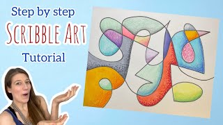 Scribble Art Lesson  Contour Line Drawing [upl. by Halette]