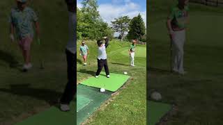 パークゴルフ 萩選手 スーパースロー parkgolf パークゴルフ ナゾＰＧ 파크 골프 해설 동영상 SPG 개발 책임자 본인 데모 [upl. by Nahtal]