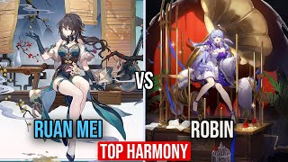 Top Harmony Battle  Ruan Mei Vs Robin  How Would They Perform   Honkai Star Rail 22 [upl. by Ahsekar804]