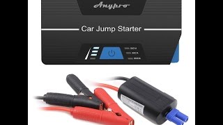 Anypro the Safest Car Jump Starter 600A Peak 15000mAh Car Jumper with Smart Clips [upl. by Yragerg]