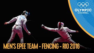 Fencing Mens Epee Team  Rio 2016 Replays [upl. by Haleigh]