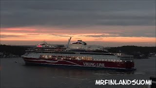 Viking GLORY First Time In Mariehamn Åland 24 02 2022 Viking Line [upl. by Rovelli]