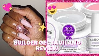 Saviland Builder Gel Nails Kit Review Amazon [upl. by Rickard651]