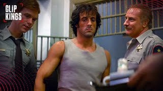 Jail Scene Confrontation FULL SCENE  Rambo First Blood [upl. by Gaudette]