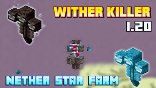 Easiest WITHER KILLER In Minecraft PeBedrock 120  WitherNether Star Farm [upl. by Kolva328]