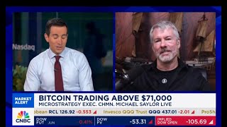 Michael Saylor destroying the critics on CNBC 03112024 [upl. by Rodrich636]