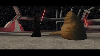 Star Wars KotOR 2 Jabba the Hutt vs Nihilus Aggressive Negotiations [upl. by Ydoj]