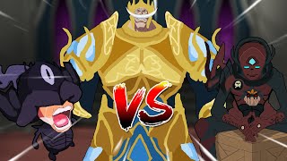 AQW  Chaos Avenger VS Void HighLord VS Ultra Omniknight [upl. by Gnemgnok155]