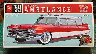 Full build and review of the 1959 Miller Meteor Cadillac Ambulance by AMT [upl. by Anomahs]