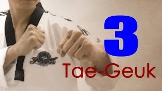 WT Taekwondo Poomsae Taegeuk 3 Jang  태극 3장  TaekwonWoo [upl. by Nulubez]