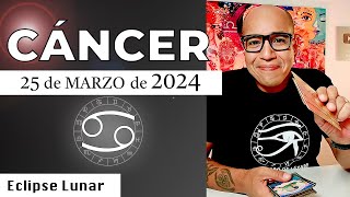 CÁNCER  Horóscopo de hoy 25 de Marzo 2024 [upl. by Dalt]