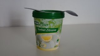 ᴴᴰ Rewe Bio Sorbet Zitrone ♥ Pint ♥ Review amp Unboxing Deutsch [upl. by Nila]