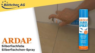 Silberfische bekämpfen mit dem SilberfischSpray von ARDAP [upl. by Eilsil35]