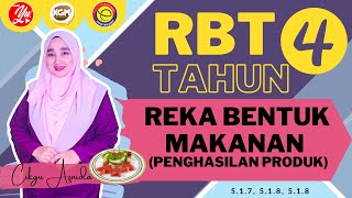 RBT TAHUN 4  51 REKA BENTUK MAKANAN  PENGHASILAN REKA BENTUK MAKANAN buku teks ms 7174 [upl. by Enaols565]