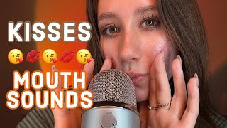 ASMR  Kisses Mouth Sounds Hand Movements and Hand Sounds So Tingly [upl. by Animrac]