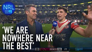 Awestruck Victor Radley details Roosters mindset to rewrite history  NRL on Nine [upl. by Yralam]