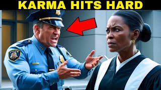 WHITE Officer Stops BLACK Judge at the Courthouse what HAPPENS Next SHOCKS Everyone [upl. by Jollanta]