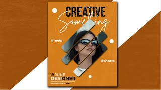 How to Create Amazing Social Media Poster Design in Illustrator Tutorialmardangraphicsdesigner [upl. by Chaddie]