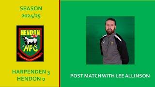 HARPENDEN A  post match with Lee  9 July 2024 [upl. by Ken]