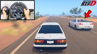 Forza Horizon 3 Initial D Toyota AE86 Steering Wheel  Shifter Gameplay [upl. by Phelia]